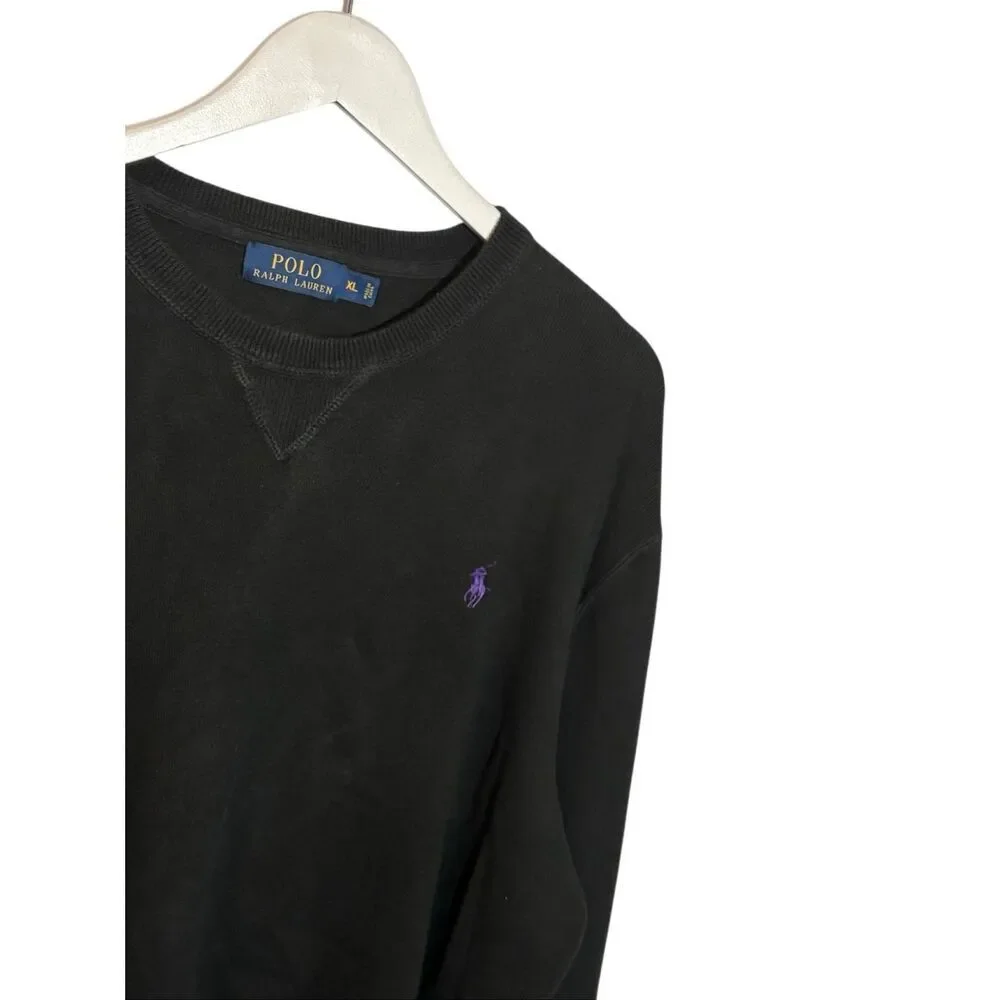 Polo Ralph Lauren black crewneck cotton sweater - XL